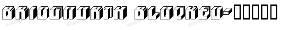 Bridgnorth blocked字体转换